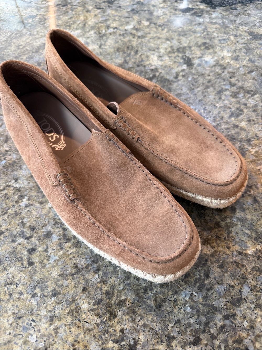 Tod’s Suede Espadrille Loafers